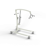 Sollevatore disabili oleodinamico a base regolabile con imbracatura standard