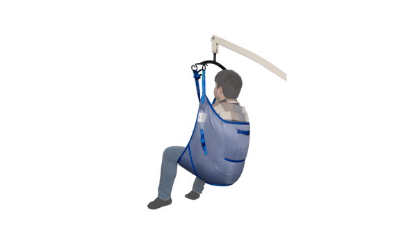 Imbracatura universale 65.21 per sollevamento disabili con cinghie rinforzate e imbottiture