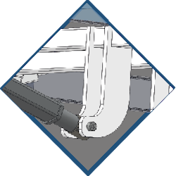 Letto elettrico bariatrico Castagner 99.13 EAVE TR con finiture in rovere sbiancato e piano rete a doghe metalliche, portata 340 kg.